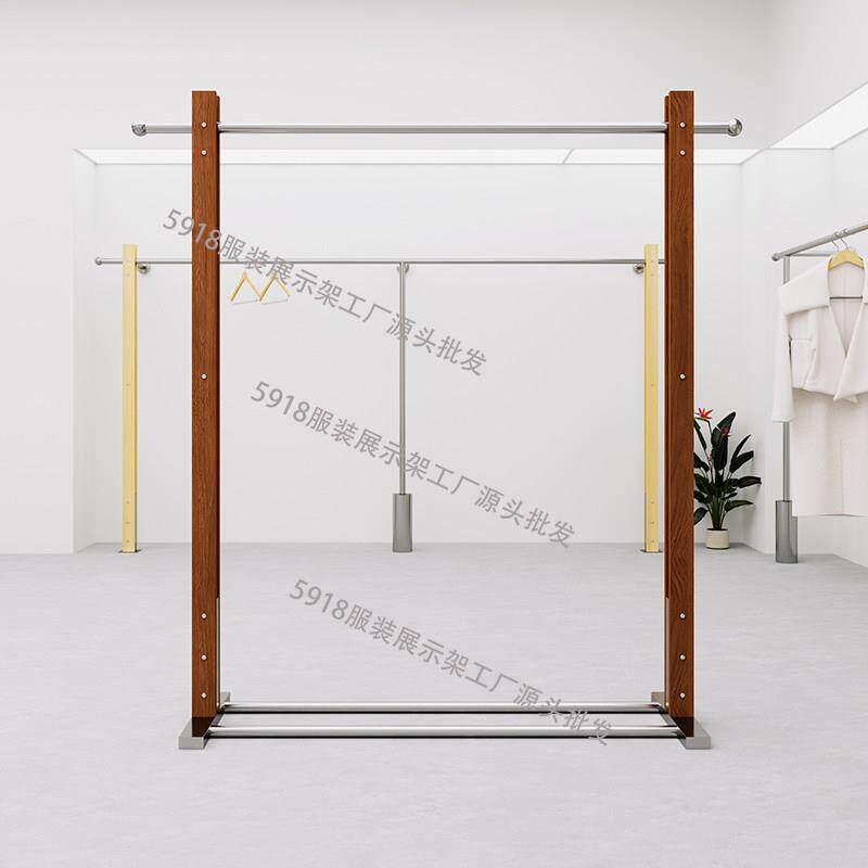 凯尼诗服装展示架女装店服装架不锈钢落地架中岛架高级陈列挂衣架