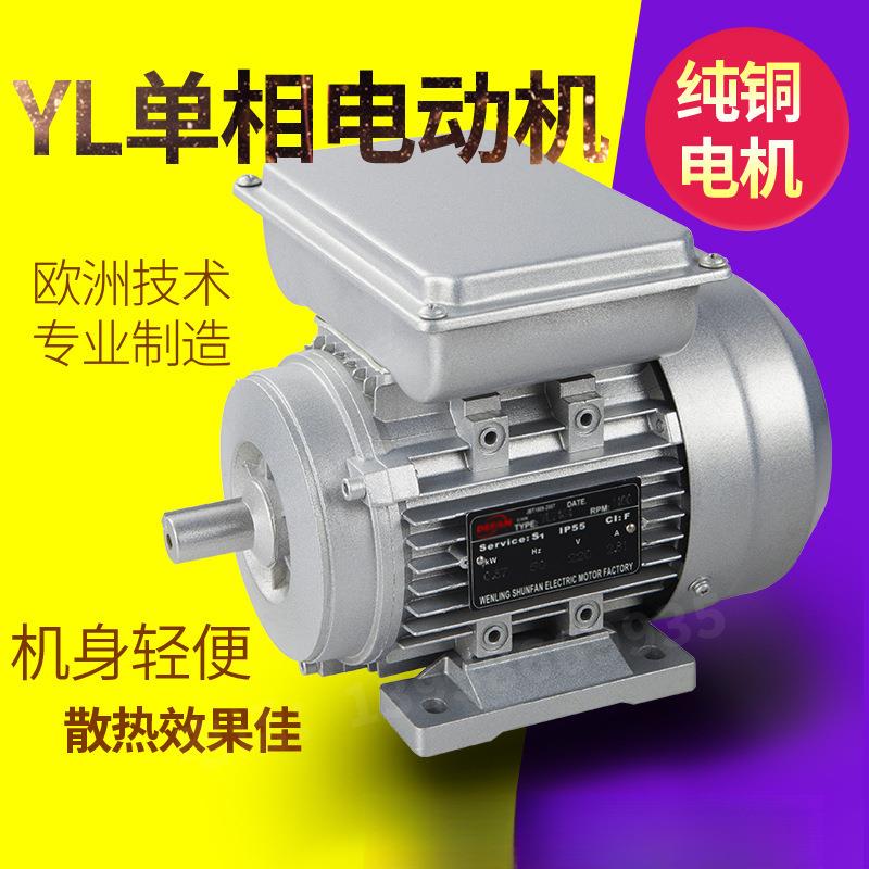 单相电机220V小型两相0.37/0.75/1.5/2.2/3/KW2800异步电动机马达