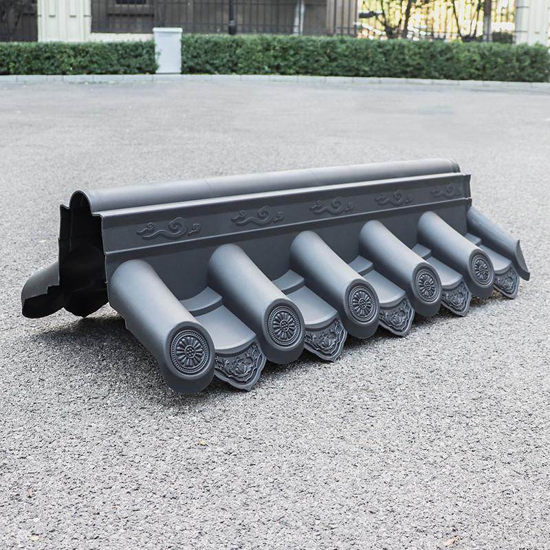 特厚双面瓦2.9公斤树脂双面一体花纹围墙瓦大波仿古院墙加厚墙帽,基础建材,石棉瓦,淘宝优惠券,粉丝福利购,淘宝优惠卷