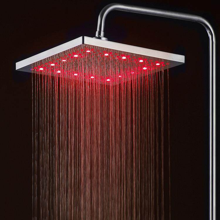 厂家销售 LED8变色寸方型顶喷 七色led顶喷吊头 现货