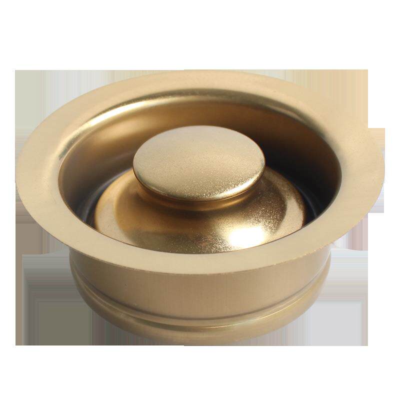 天力厨房食物垃圾处理器下水 厨余粉碎落水器 PVD真空镀金色XK320