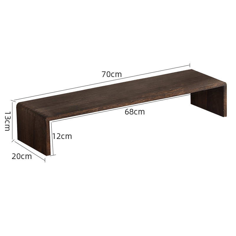 架子实木护屏幕电脑收纳底座支架键盘桌面垫高置物架显示器增高
