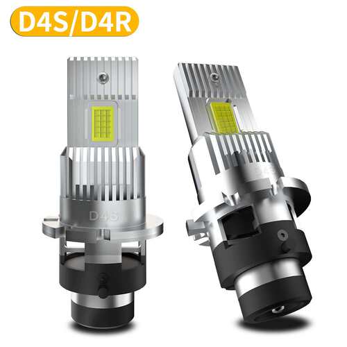 跨境热销直插D系列汽车LED大灯D2S解码D4S风扇超高亮D2R一体式D4R