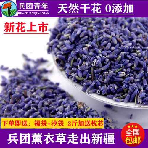 薰衣草干花粒熏衣草干花散装天然衣柜香薰汽车香包枕头助眠新疆