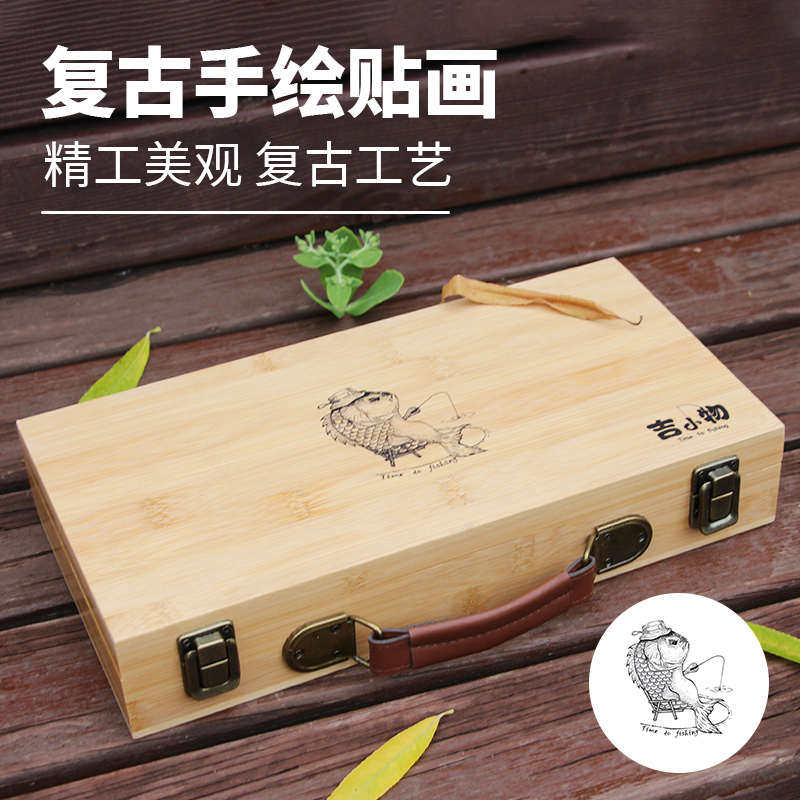 【吉小物】小物钓收纳箱竹木手工小物钓一整套小鱼名人复古钓箱by,户外/登山/野营/旅行用品,钓箱,淘宝优惠券,粉丝福利购,淘宝优惠卷