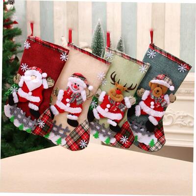 christmas decoration tree Large Christmas stocking gift bag