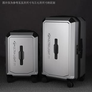 高档开甲行李箱男拉旅杆箱女20寸万向轮大容 量行箱28密码箱学皮