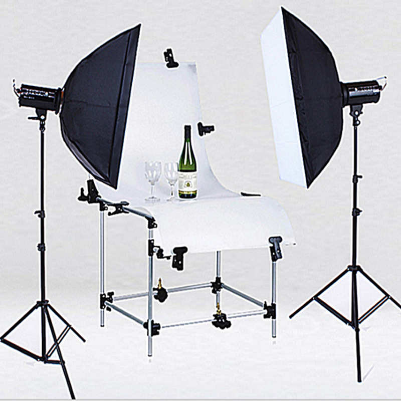 套装生摄影棚柔光灯箱摄影柔光迪拍照摄影棚200w闪光灯棚服装模特