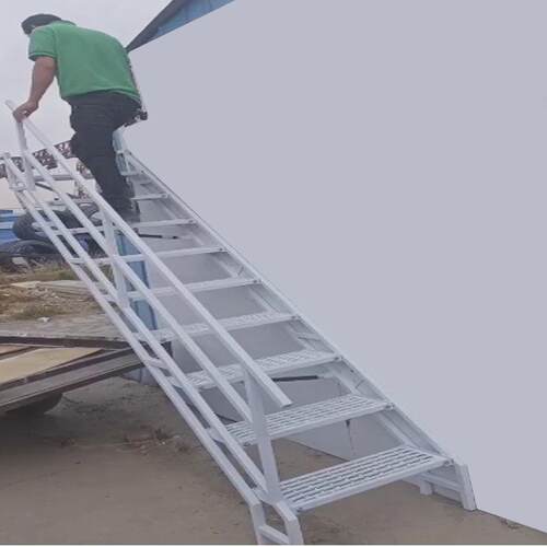 阁楼隔层专用靠墙折叠楼梯复式楼梯侧面铁拳楼梯室内外折叠楼梯