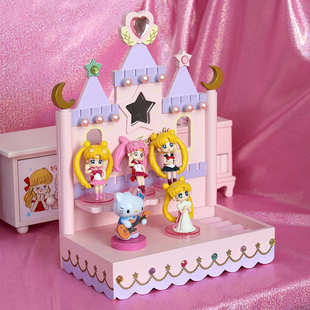 swimmer城堡首饰收纳盒 饰饰品收纳柜整理柜 木质少女心宿舍桌面装