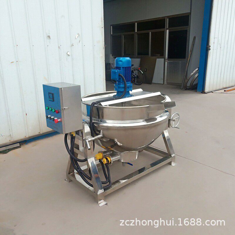 全自动辣椒酱炒锅商用做凉粉米豆腐机器麻辣烫串串底料熬料机