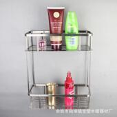 产直销不钢长方1257S双层板置物架30生4锈钢拉丝平面两层置物架