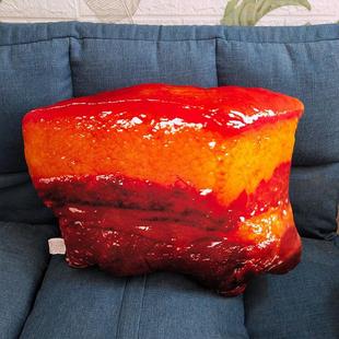 创意仿真红烧肉五花肉毛绒玩具烤鸭牛排食物零食抱枕恶搞搞怪玩偶