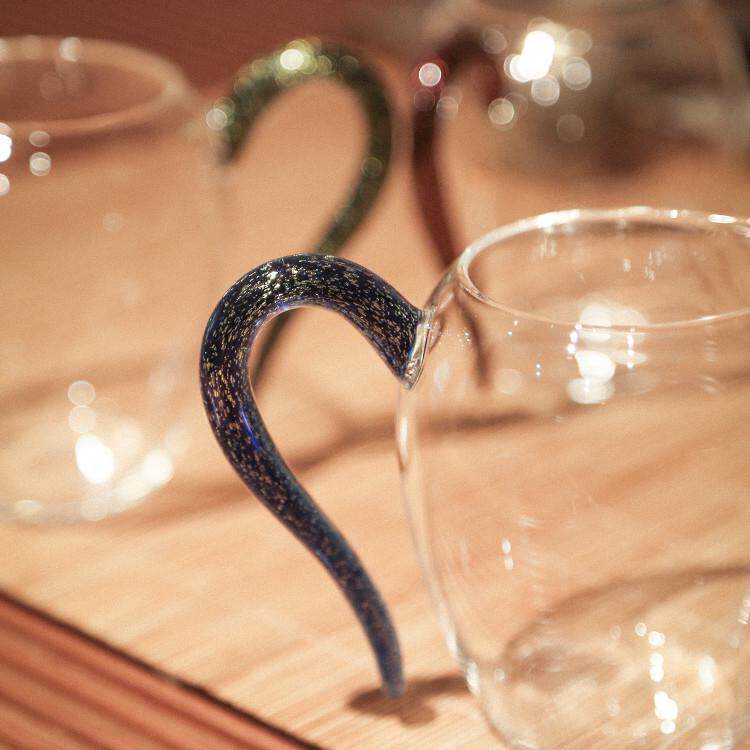 网红彩金把公道杯高硼硅耐热玻璃公杯手工茶海分茶器功夫茶具茶壶