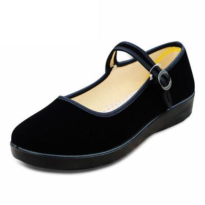 正品老北布鞋女式式平底妈鞋春秋季妈中老年防滑软底京鞋女广场舞