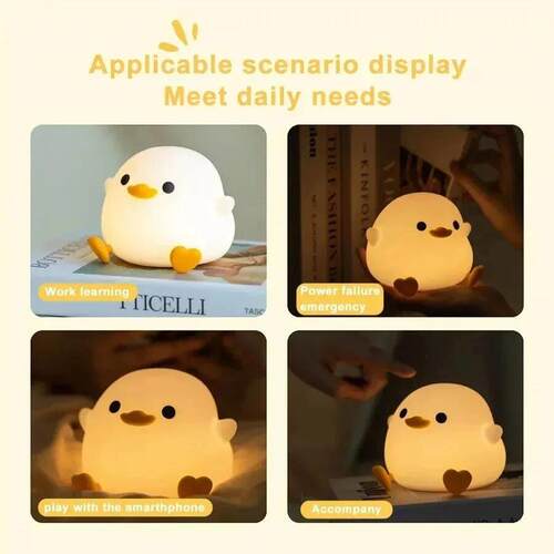 LED Night Light Cute Cartoon Animals Silicone Lamp for Child