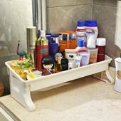 化妆室置物架落地浴室收纳角架塑料洗手间厕所洗漱台化妆品收纳盒