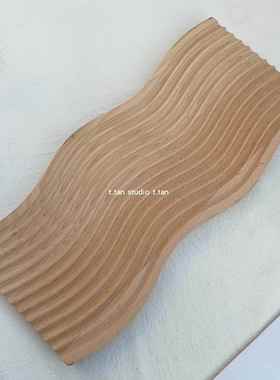 正品TJJ丨ns韩国同款实木托盘何日置物盘艺术装几式饰i摆件拍摄道