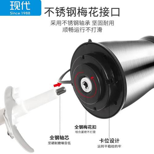 新款直销不锈钢绞肉机家用电动搅拌小型碎肉机多功能厨房绞馅机