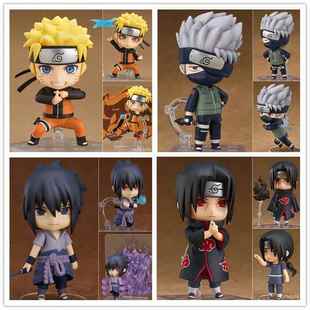 火影忍者Q版 粘土人宇智波鼬卡卡西鸣人佐助换脸公仔手办模型