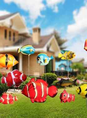 仿真鱼雕塑玻璃钢花园海洋主题装饰品酒店海底世界鱼池造景大摆件