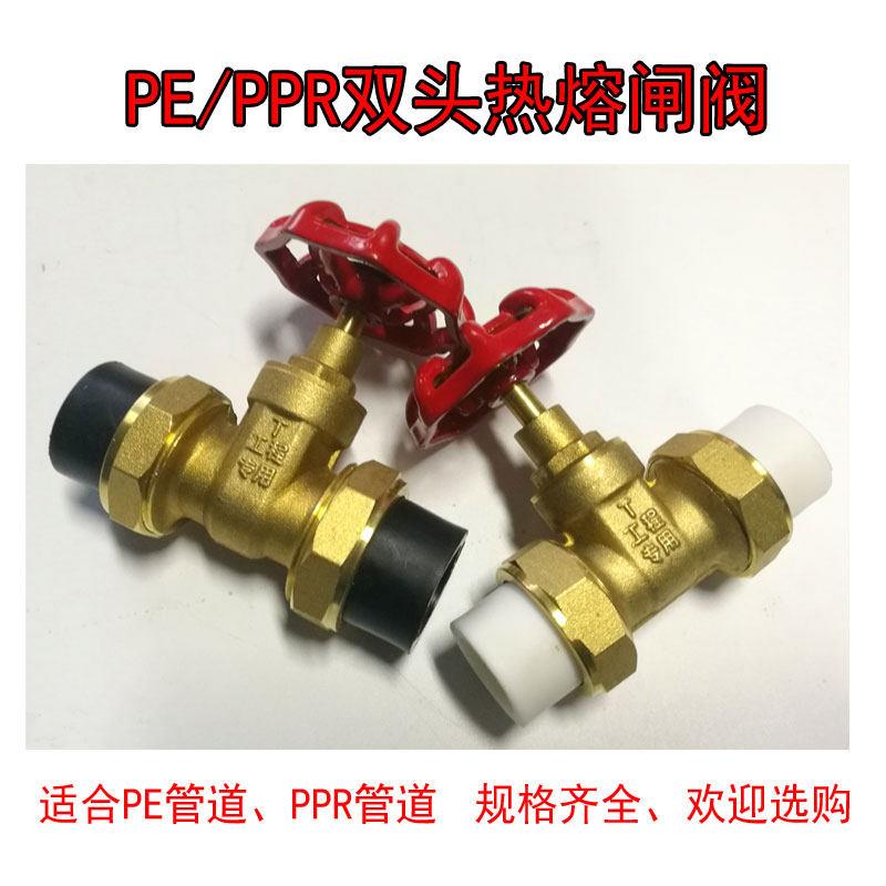PPR双活接闸阀 PE活接阀门止水阀自来水开 关 铜停止阀水管配件