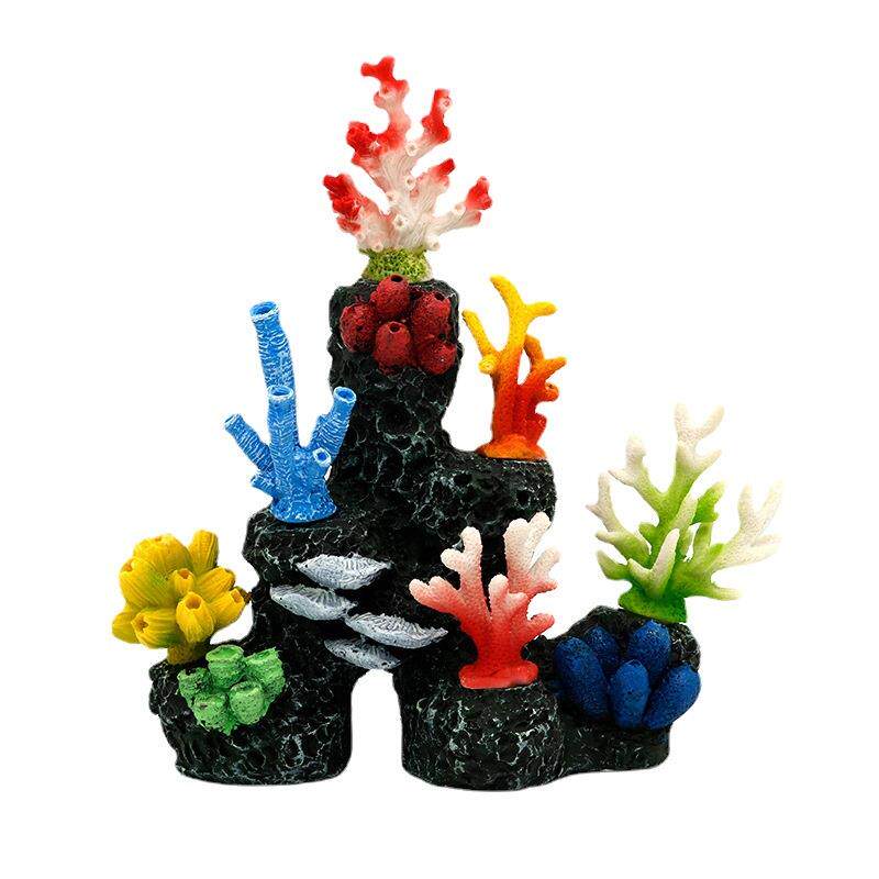 厂家直供海洋景鱼缸仿真珊瑚造景水族箱海水装饰假水草珊瑚礁水景