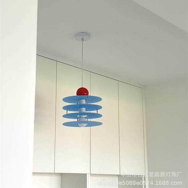 韩风撞色多巴胺亚克力吊灯床头卧室儿童房可爱吧台小户型装饰灯