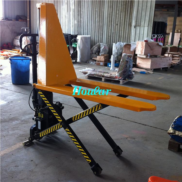 现货车剪式叉MD-A单节油缸式搬运车手动高行剪程叉剪叉式升高叉车