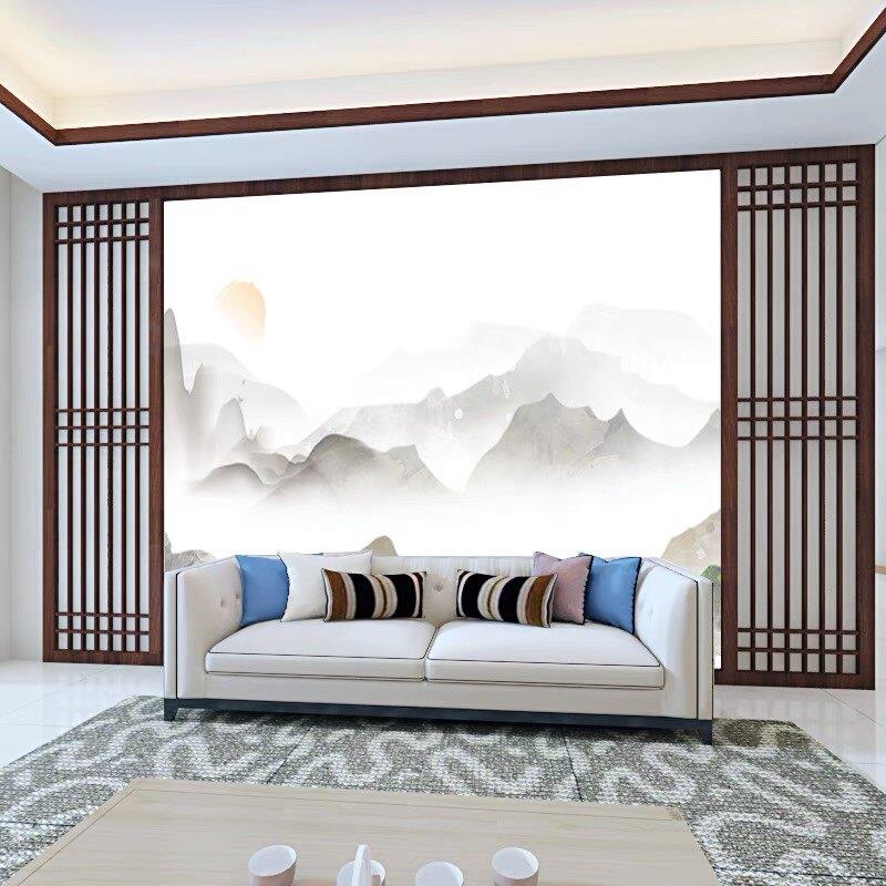 新中式镂空全实木屏风隔断背景墙玄关花格格栅装饰现代
