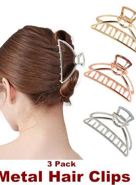Metal Hair Claw Clips Jaw hair clamps Strong Hold Hair