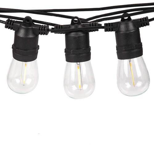 跨境货源 S14注塑平头 低压 户外防水 装饰 LED 灯串 FCC CE 认证