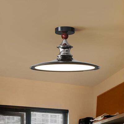 设计师款奶油中古风卧室吸顶灯棋士复古餐桌灯艺术创意氛围感灯饰