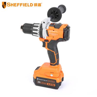 钢盾SHEFFIELD S700103 20V双速无刷锂电钻大功率手电钻冲击钻