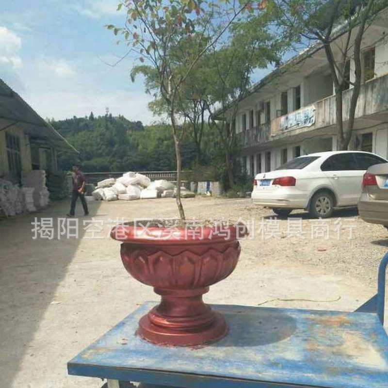 厂家供应欧式塑料水泥花盆模具装饰圆形庭院阳台中小型花盆模具