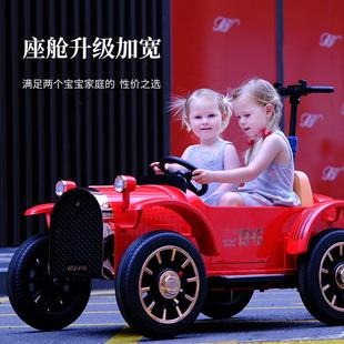 儿童动汽车可电坐人四轮遥控678双人车玩男女小孩具车电亲子互动
