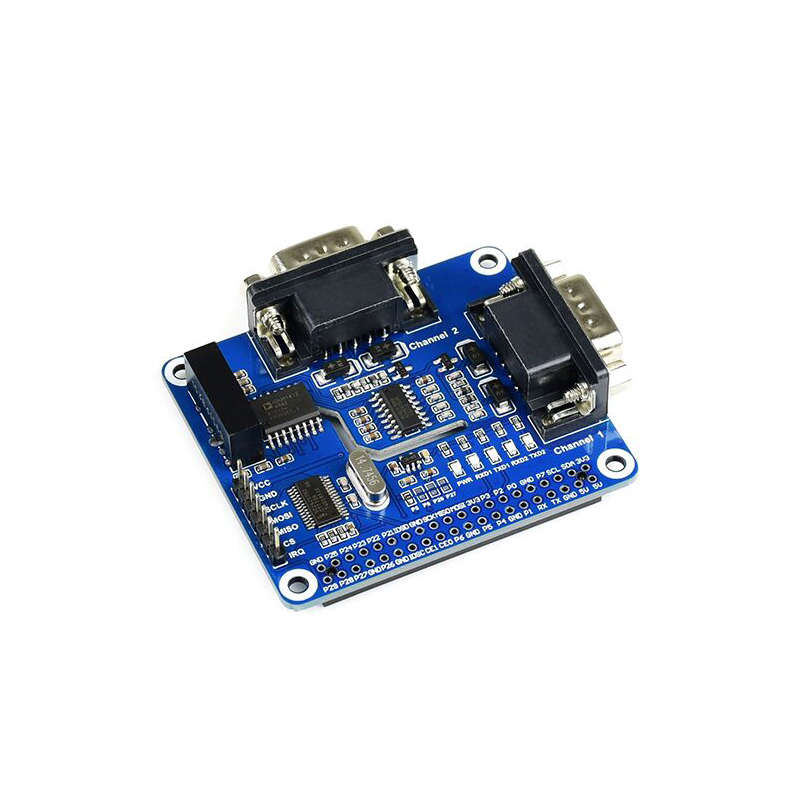 树莓派Raspberry Pi 4B/3B SPI转RS232串口模块 双通道隔离扩展板