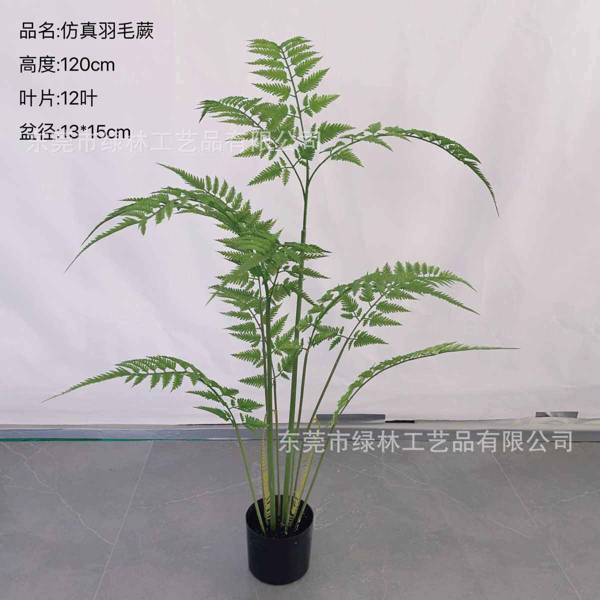 绿绿装饰庭院猴头客厅仿真植家居造景禅意蕨植室内外盆栽厥蕨羽毛