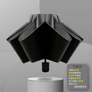 高档雨伞女晴雨两用黑胶晒防o外线加防固超大号定紫制log广告遮太