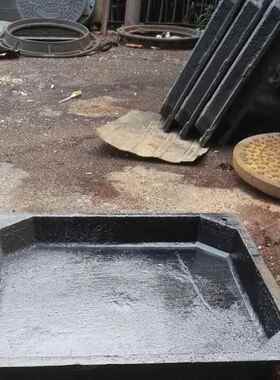 球墨铸铁井盖雨水污水防沉降墨铸井盖可60定圆制铁形井球盖