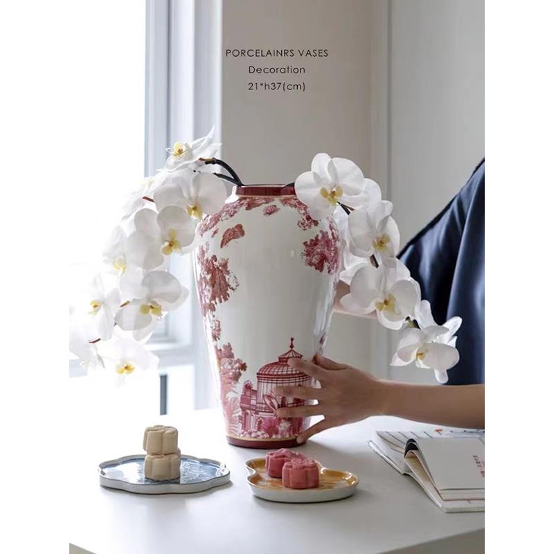 若奈家居 描真金!Di@r“茹伊乐园”藏品系列 | 复古瓷器花瓶摆件