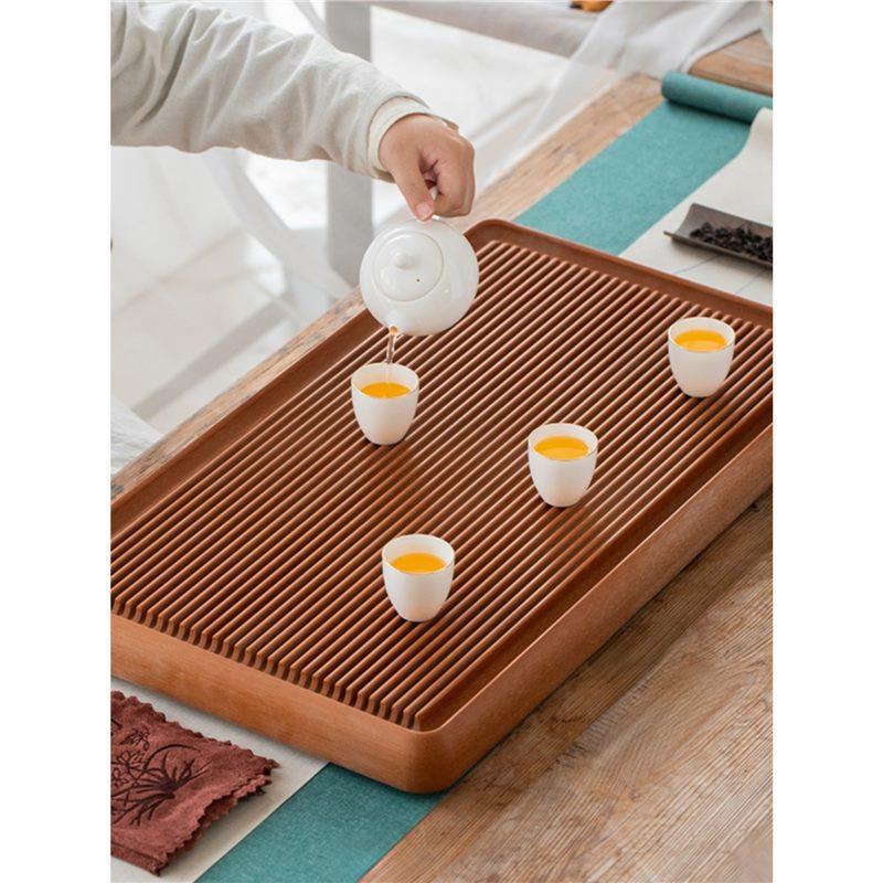 点整高端原胚电木茶盘德料用简约大小块号茶海客厅RUK胶木茶家具