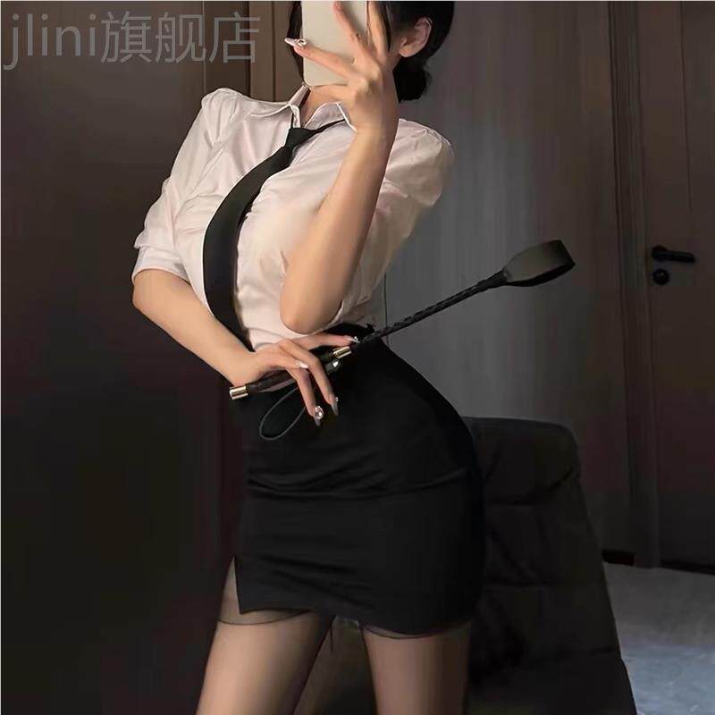 日系OL大尺码黑丝教师情侣制服性感内衣纯欲情趣诱惑床上情调套装