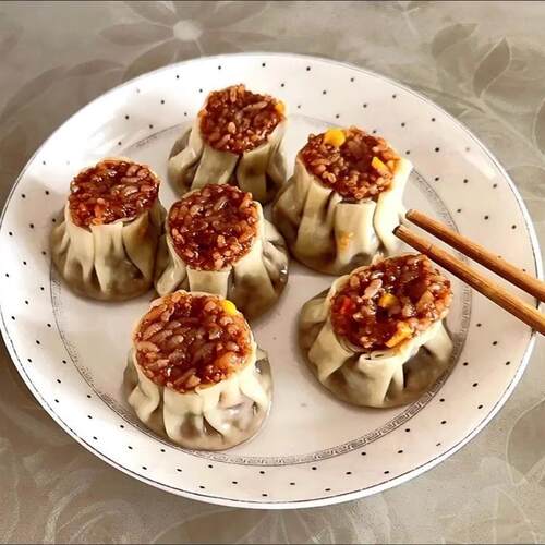 新糯米烧麦2斤约20个厂家直销纯手工皮溥馅多早餐零食方便营养速