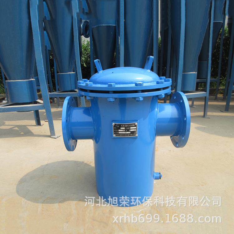 毛发收集器不锈钢立式循环水篮式过滤器快开式毛发聚集器除污器