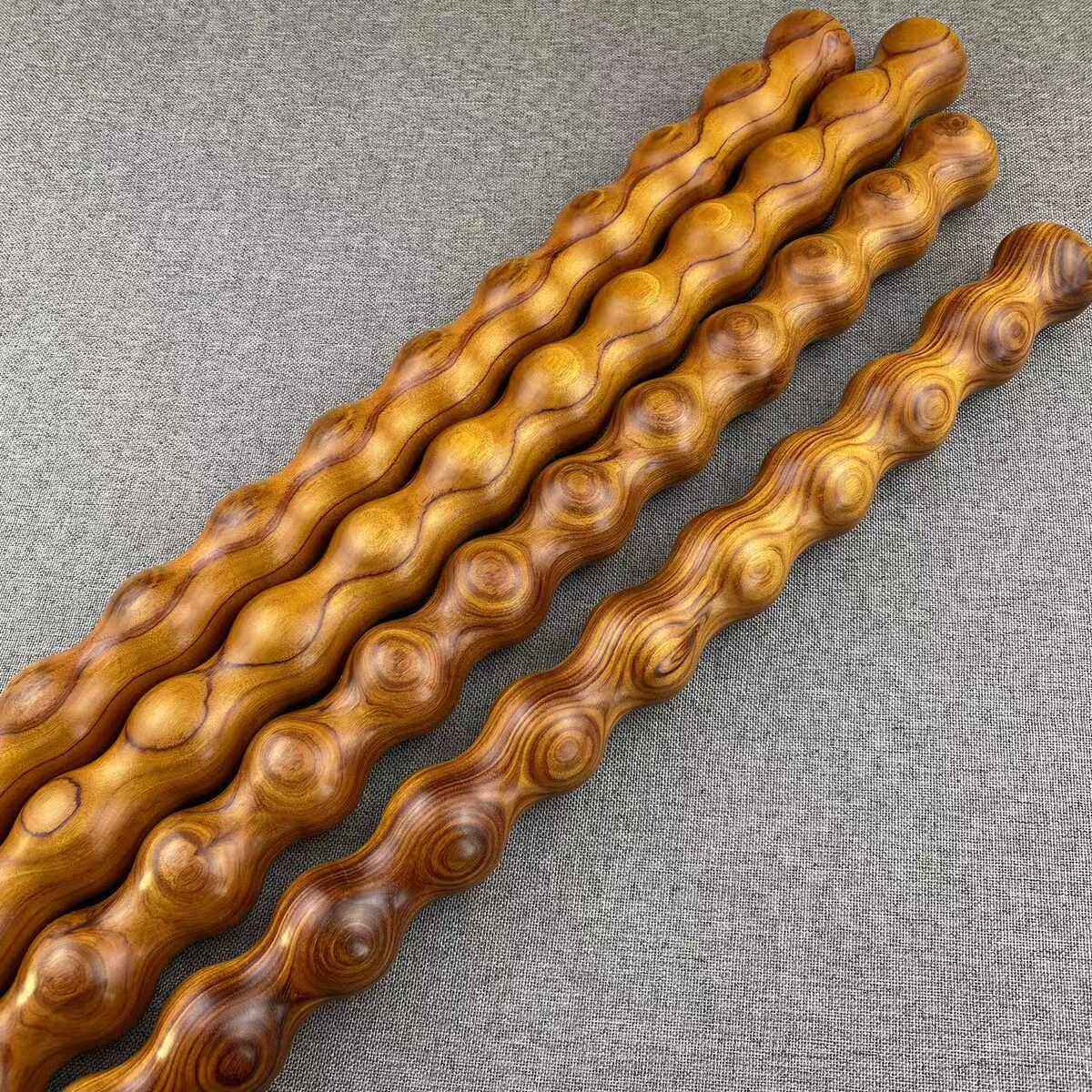 黄花梨葫芦棍擀筋棒肩颈全身通用打棍实木敲打棒打棍