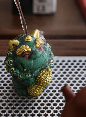 招财石狮子一对可按系好事发生工艺品摆件公司个人伴手礼