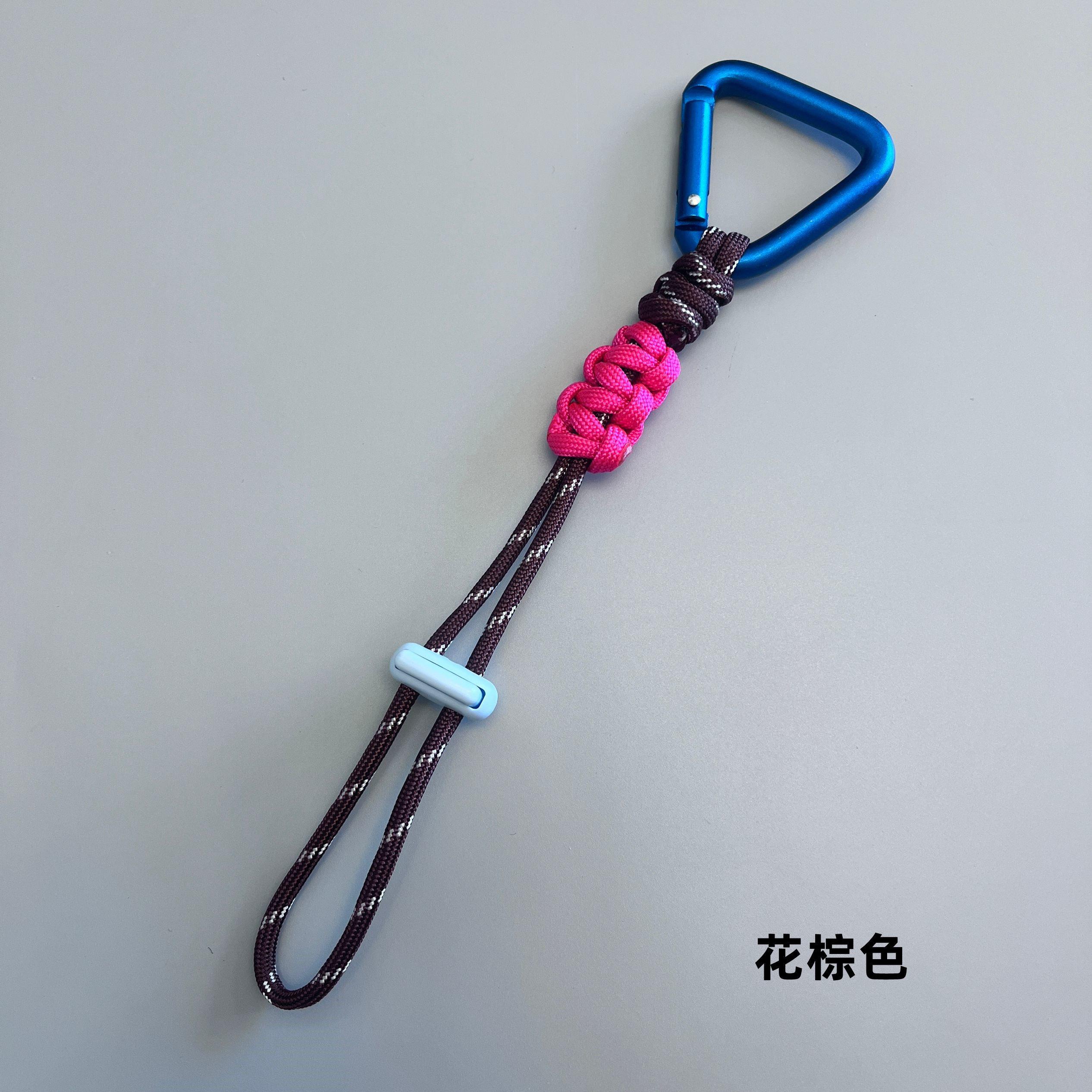 水瓶挂扣登山扣矿泉水挂绳户外背包饮料挂钩伞绳手工编织徒步配件