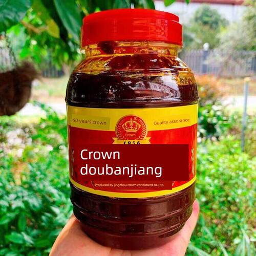 湖北荆州荆沙皇冠红油豆瓣酱1kg辣椒酱郭然鸡财富鱼油焖虾调味料