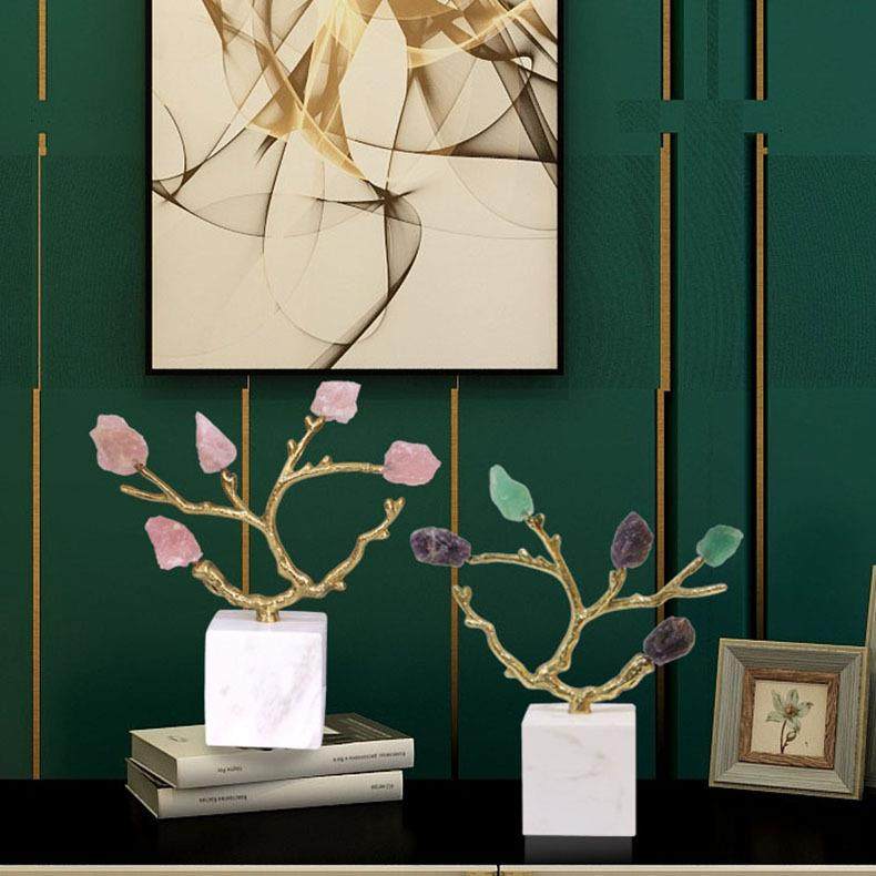 轻奢现代创意水晶石纯铜树枝摆件样板间玄关客厅电视柜家居装饰品,模玩/动漫/周边/娃圈三坑/桌游,模型制作工具/辅料耗材,淘宝优惠券,粉丝福利购,淘宝优惠卷